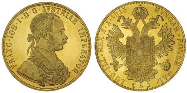 4 Ducat Autriche-Hongrie (1867-1918) Or Franz Joseph I (1830 - 1916)