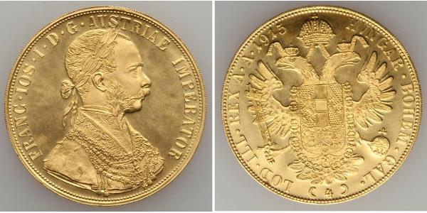 4 Ducat Autriche-Hongrie (1867-1918) Or Franz Joseph I (1830 - 1916)