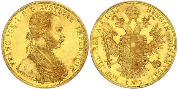 4 Ducat Autriche-Hongrie (1867-1918) Or Franz Joseph I (1830 - 1916)