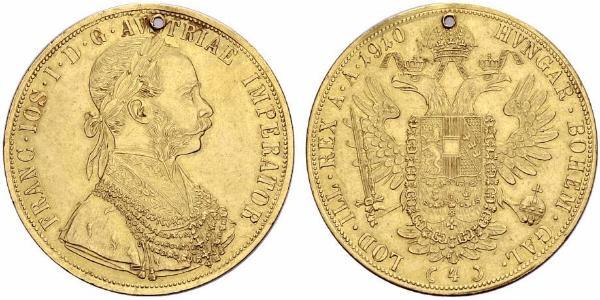 4 Ducat Autriche-Hongrie (1867-1918) Or Franz Joseph I (1830 - 1916)