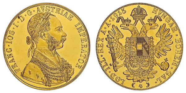 4 Ducat Autriche-Hongrie (1867-1918) Or Franz Joseph I (1830 - 1916)