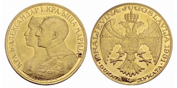 4 Ducat République fédérative socialiste de Yougoslavie (1943 -1992) Or 
