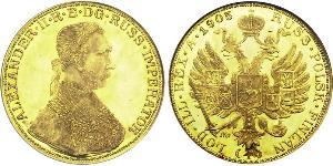 4 Ducat Imperio ruso (1720-1917) Oro Alejandro II (1818-1881)