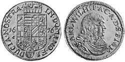 4 Ducat Principality of Anhalt-Zerbst (1544 - 1796) 金 Karl, Prince of Anhalt-Zerbst (1652 – 1718)