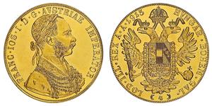 4 Ducat 奥匈帝国 (1867 - 1918) 金 弗朗茨·约瑟夫一世 (1830 - 1916)