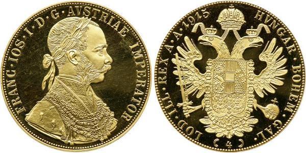 4 Ducat 奥匈帝国 (1867 - 1918) 金 弗朗茨·约瑟夫一世 (1830 - 1916)