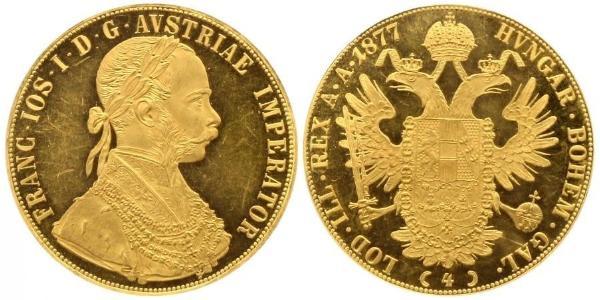 4 Ducat 奥匈帝国 (1867 - 1918) 金 弗朗茨·约瑟夫一世 (1830 - 1916)