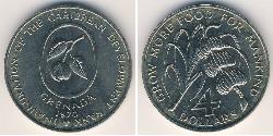 4 Dólar Granada ( - 1974) Níquel/Cobre 