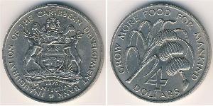 4 Dólar  Níquel/Cobre 