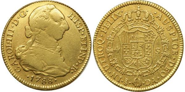4 Escudo Chile Gold Charles III of Spain (1716 -1788)