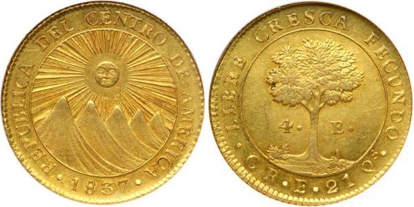 4 Escudo Costa Rica Gold 