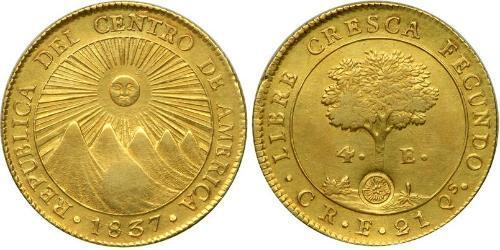 4 Escudo Costa Rica / Federal Republic of Central America (1823 - 1838) Gold 