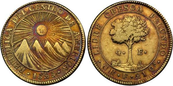 4 Escudo Costa Rica / Federal Republic of Central America (1823 - 1838) Gold 