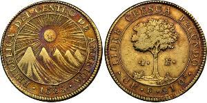 4 Escudo Costa Rica / Zentralamerikanische Konföderation (1823 - 1838) Gold 