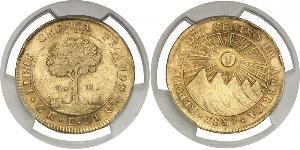 4 Escudo Costa Rica / Zentralamerikanische Konföderation (1823 - 1838) Gold 