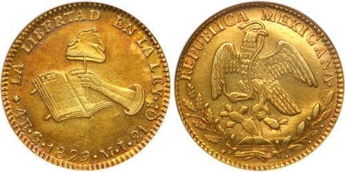 4 Escudo First Mexican Republic (1824–1835) Gold 