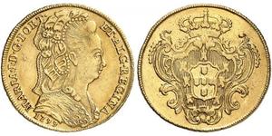 4 Escudo Kingdom of Portugal (1139-1910) Gold Maria I. von Portugal (1734-1816)