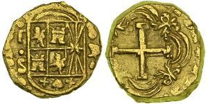 4 Escudo New Kingdom of Granada (1549 - 1739) Gold Philip V of Spain(1683-1746)