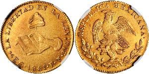 4 Escudo Second Federal Republic of Mexico (1846 - 1863) Gold 