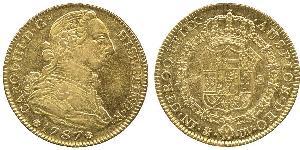 4 Escudo Spanish Empire (1700 - 1808) Gold Charles III of Spain (1716 -1788)