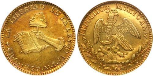 4 Escudo First Mexican Republic (1824–1835) Or 