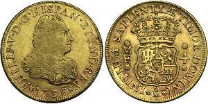 4 Escudo Nouvelle-Espagne (1519 - 1821) Or Philippe V d