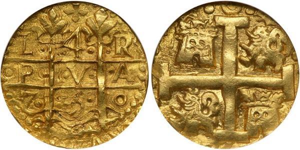4 Escudo Pérou Or Ferdinand VI d