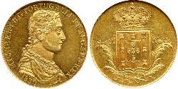 4 Escudo Royaume de Portugal (1139-1910) Or Michel Ier de Portugal (1802-1866)