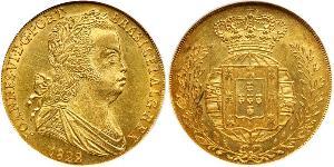 4 Escudo Royaume de Portugal (1139-1910) Or Jean VI de Portugal (1767-1826)