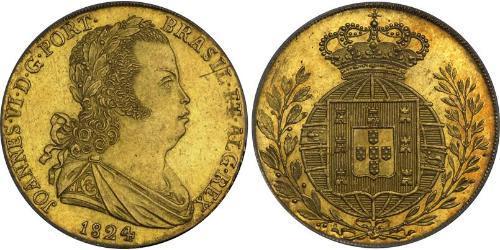 4 Escudo Royaume de Portugal (1139-1910) Or Jean VI de Portugal (1767-1826)