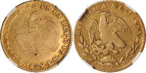 4 Escudo Second Federal Republic of Mexico (1846 - 1863) Or 