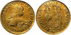 4 Escudo Chile Oro Fernando VI de España (1713-1759)