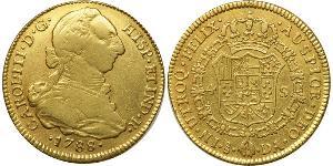 4 Escudo Cile Oro Carlo III di Spagna (1716 -1788)