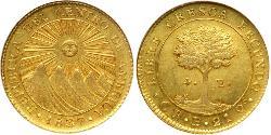 4 Escudo Costa Rica Oro 