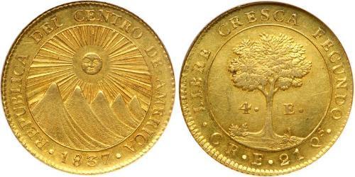 4 Escudo Costa Rica Oro 
