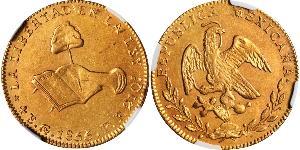 4 Escudo Estados Unidos Mexicanos (1846 - 1863) Oro 