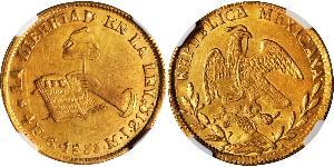 4 Escudo Estados Unidos Mexicanos (1846 - 1863) Oro 