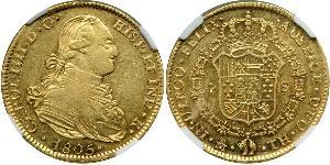 4 Escudo Imperio español (1700 - 1808) Oro Carlos IV de España (1748-1819)