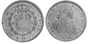 4 Escudo Imperio español (1700 - 1808) Oro Carlos IV de España (1748-1819)