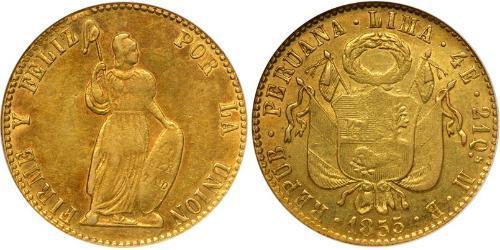 4 Escudo Perú Oro 
