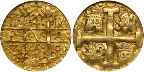 4 Escudo Perú Oro Fernando VI de España (1713-1759)