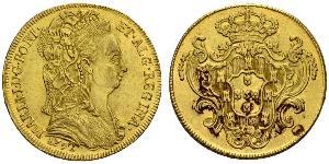 4 Escudo Reino de Portugal (1139-1910) Oro María I de Portugal (1734-1816)