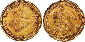 4 Escudo Second Federal Republic of Mexico (1846 - 1863) Oro 