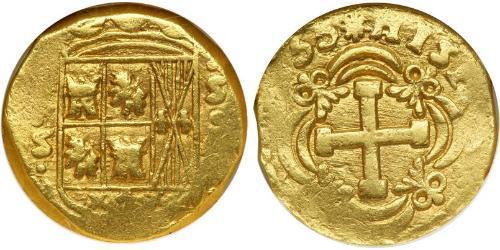4 Escudo Vicereame della Nuova Granada (1717 - 1819) Oro 
