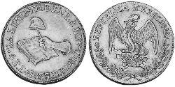 4 Escudo Second Federal Republic of Mexico (1846 - 1863) 金 