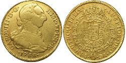 4 Escudo 智利 金 卡洛斯三世 (西班牙) (1716 -1788)