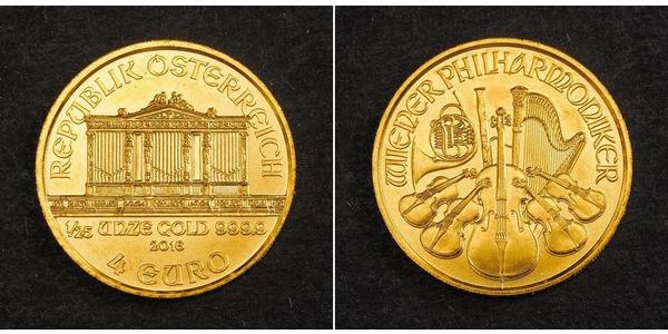 4 Euro Republik Österreich (1955 - ) Gold 
