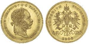 4 Florin Autriche-Hongrie (1867-1918) Or Franz Joseph I (1830 - 1916)