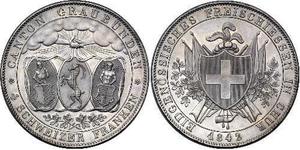 4 Franc Svizzera Argento 