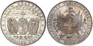 4 Franc Svizzera Argento 